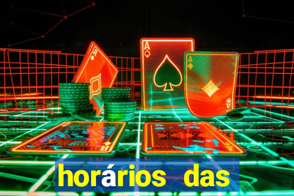 horários das plataformas de jogos