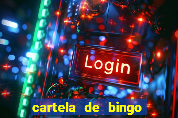 cartela de bingo cha de panela