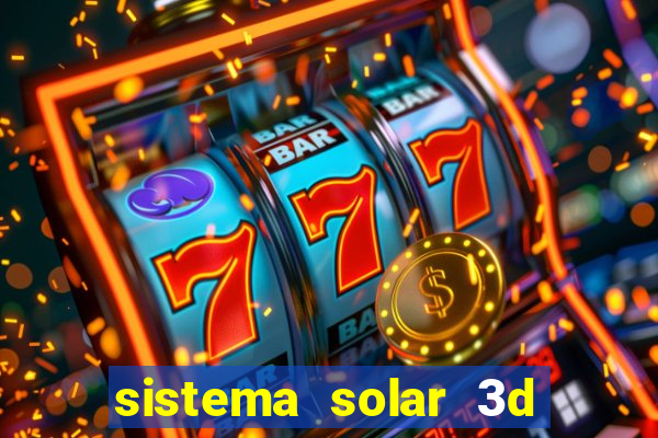 sistema solar 3d em movimento